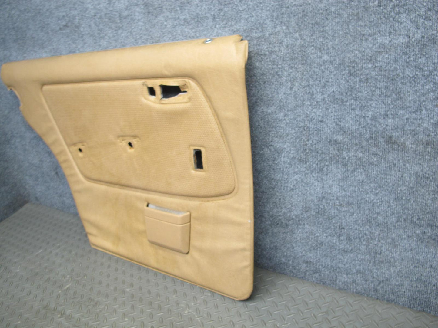 80-85 Mercedes W123 Sedan Rear Door Interior Trim Cover Panel Set w Armrest OEM