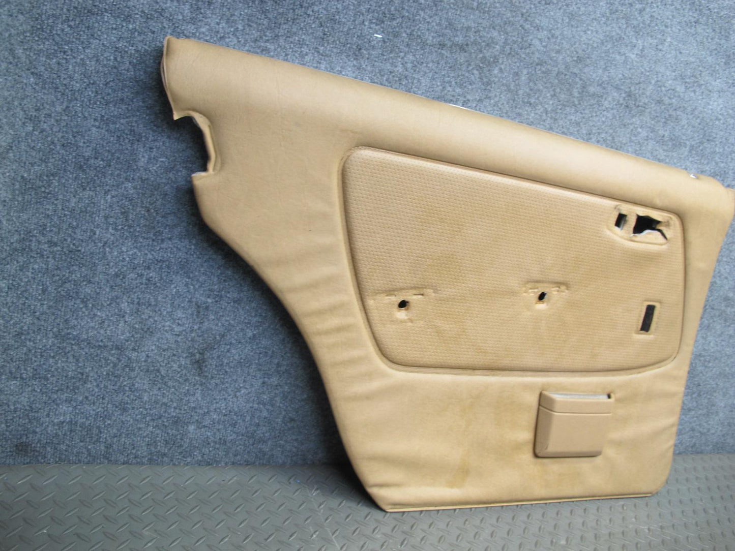 80-85 Mercedes W123 Sedan Rear Door Interior Trim Cover Panel Set w Armrest OEM