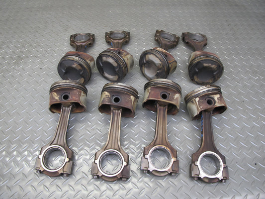 96-99 Mercedes W140 S500 5.0L M119 119.980 Engine Piston Connecting Rod Set OEM
