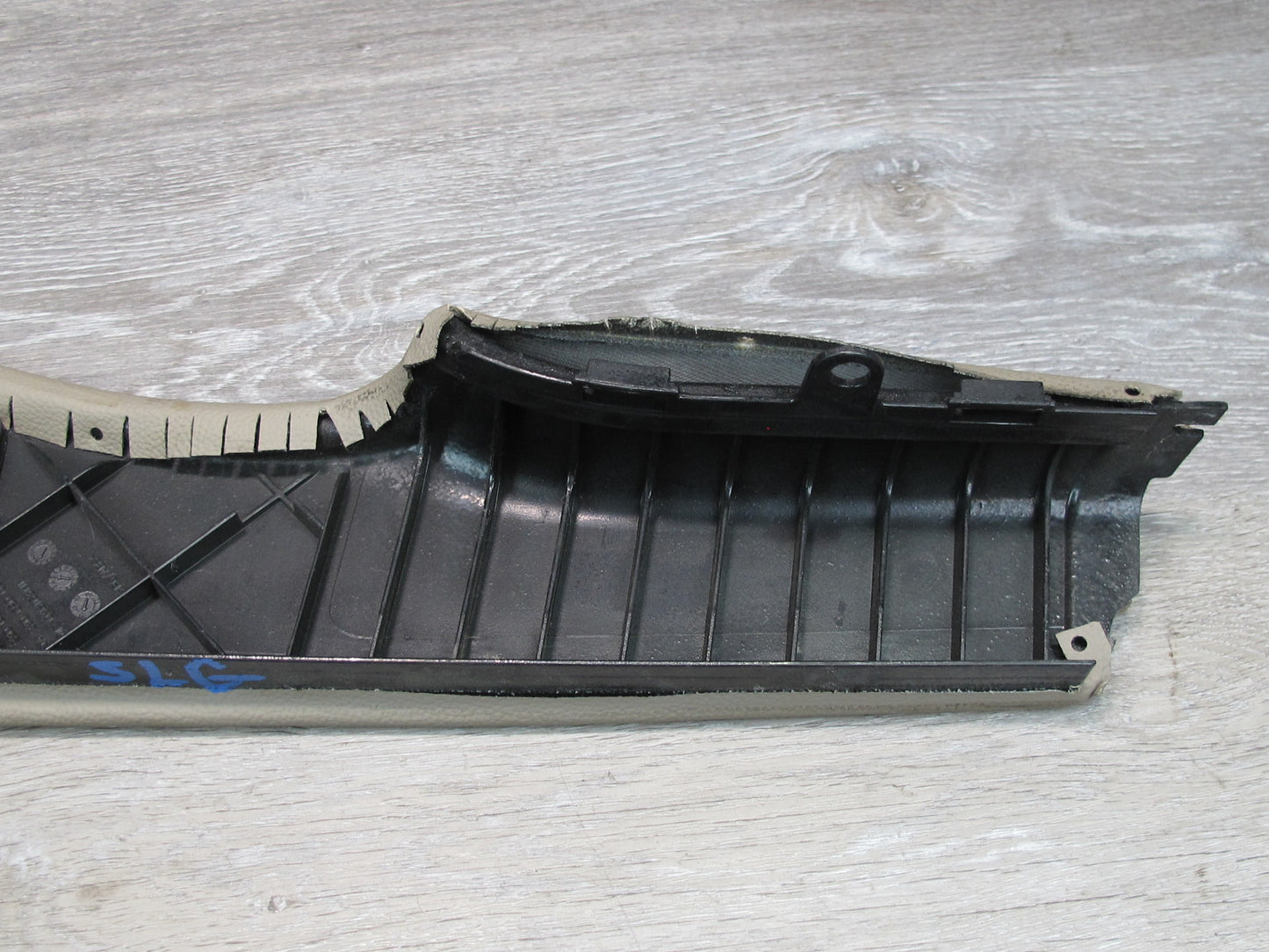 03-06 Mercedes R230 Rear Left Quarter Hinge Flap Trim Edge Cover Beige OEM