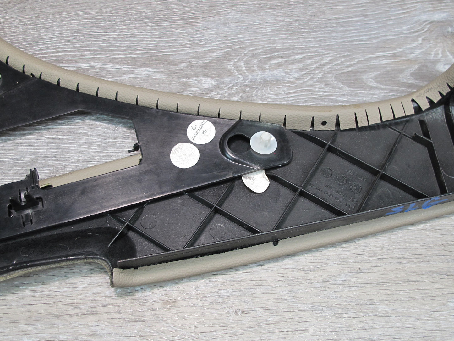 03-06 Mercedes R230 Rear Left Quarter Hinge Flap Trim Edge Cover Beige OEM