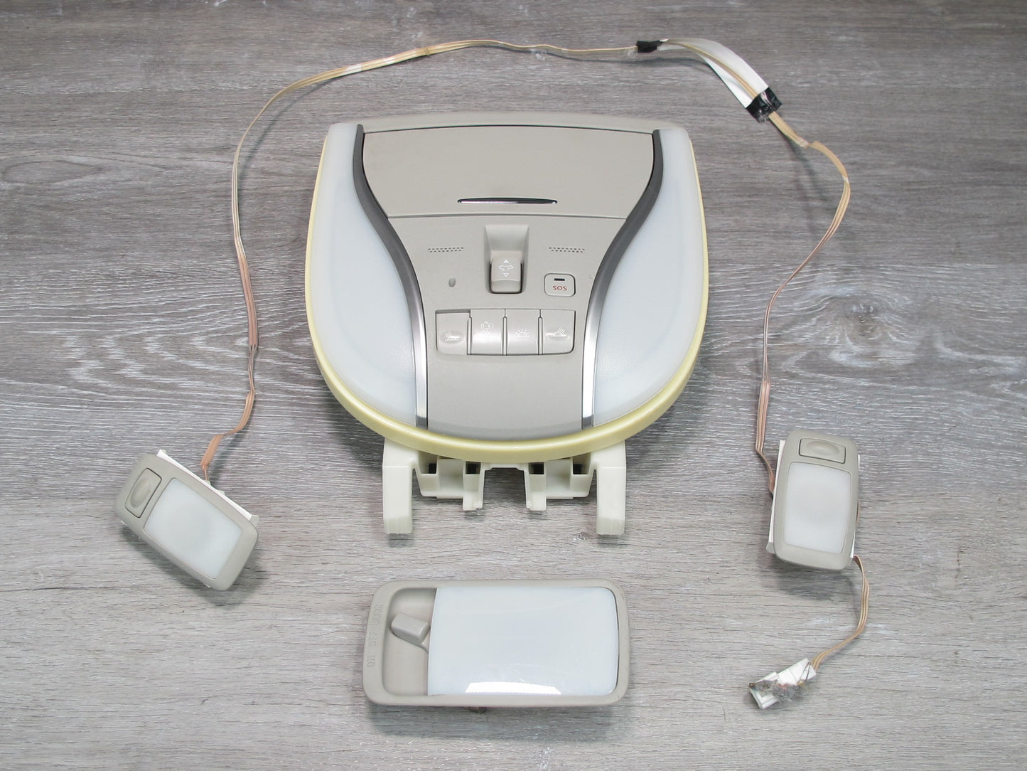 2014-2016 Infiniti QX60 Upper Overhead Roof Dome Reading MAP Light Lamp Set