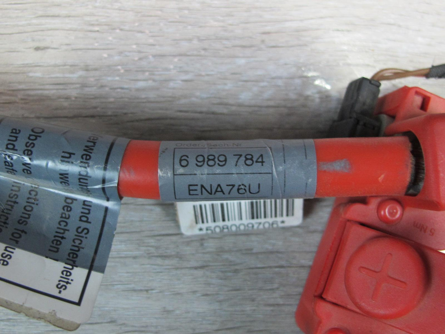 2006-2010 BMW E63 E64 M6 Battery Terminal Positive RED Cable