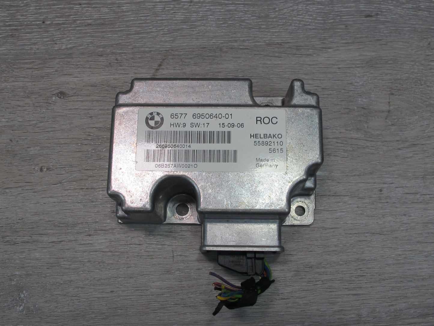 2006-2010 BMW E64 Convertible Roll Over ROC Control Module 6950640
