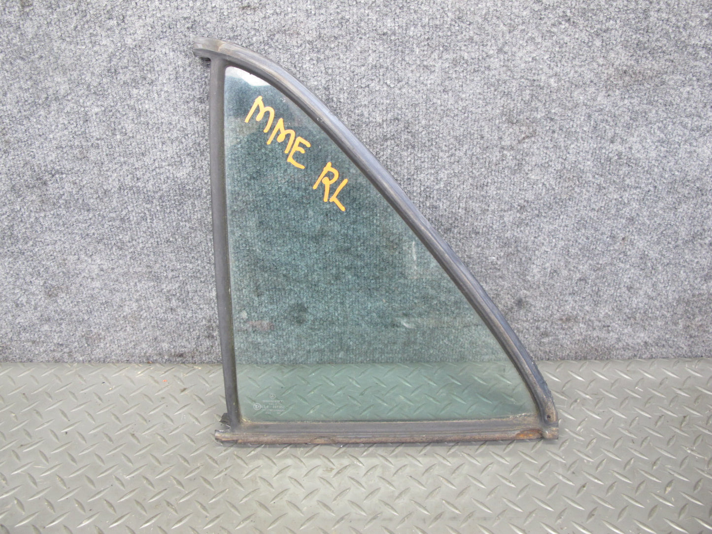 75-83 Mercedes W123 Rear Left Door Vent Glass Window OEM