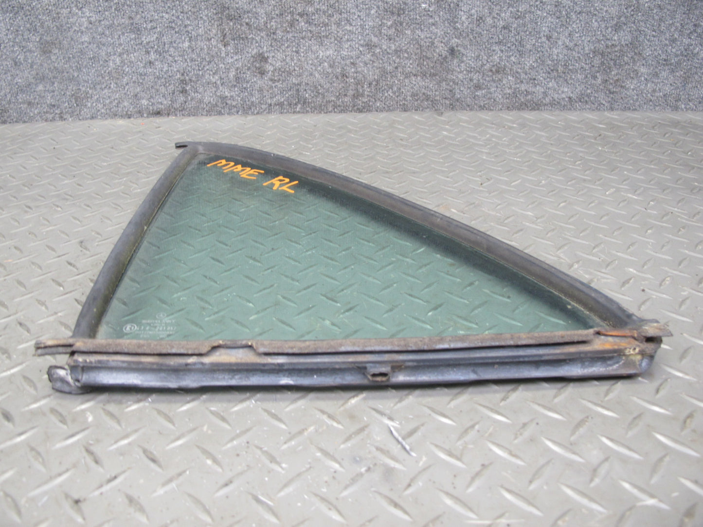 75-83 Mercedes W123 Rear Left Door Vent Glass Window OEM
