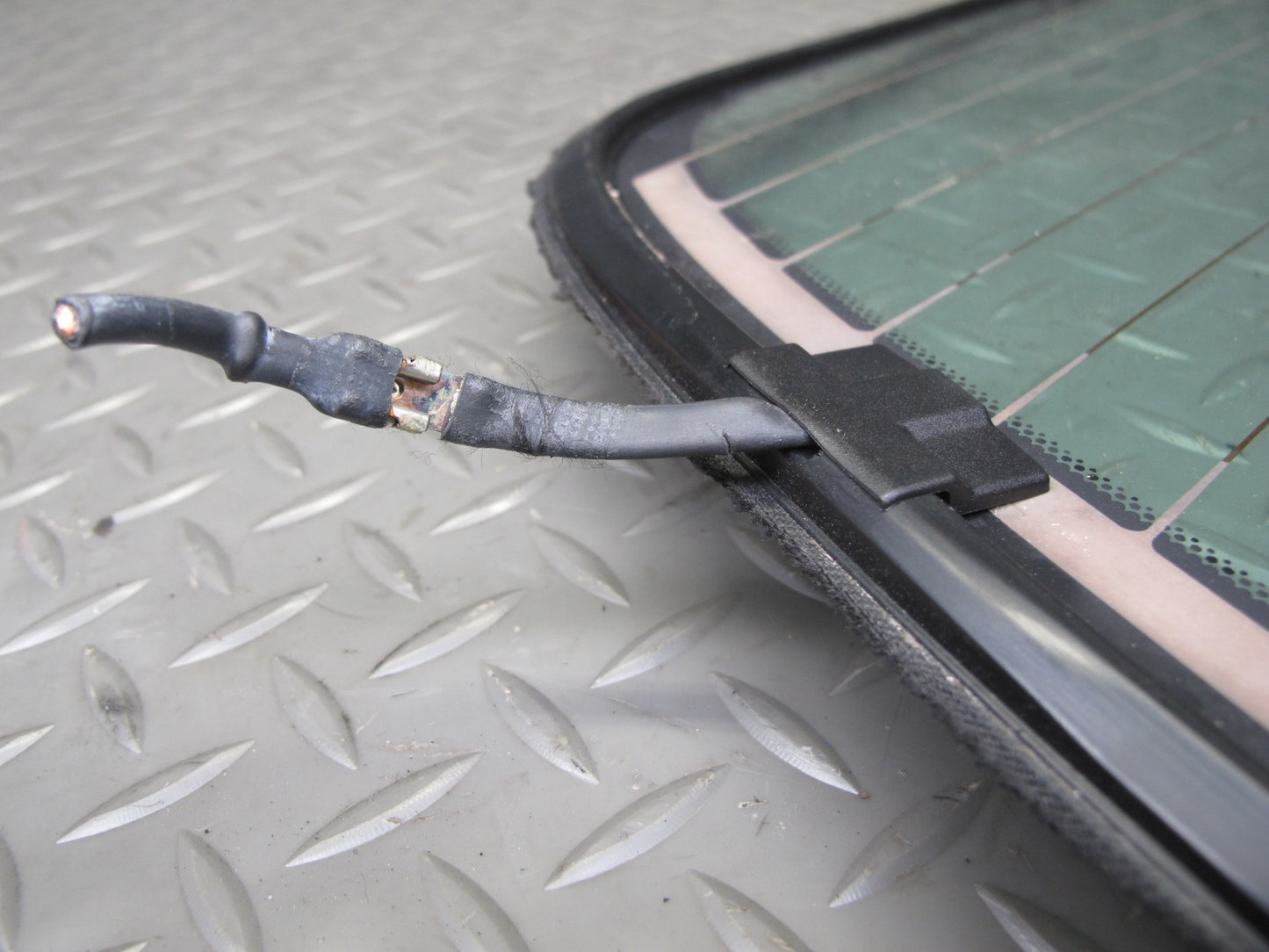 10-19 Nissan 370Z Z34 Convertible Rear Heated Windshield Glass OEM