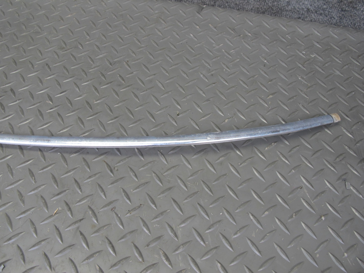 77-85 Mercedes W123 Front Windshield Exterior A Pillar Chrome Trim Molding Set