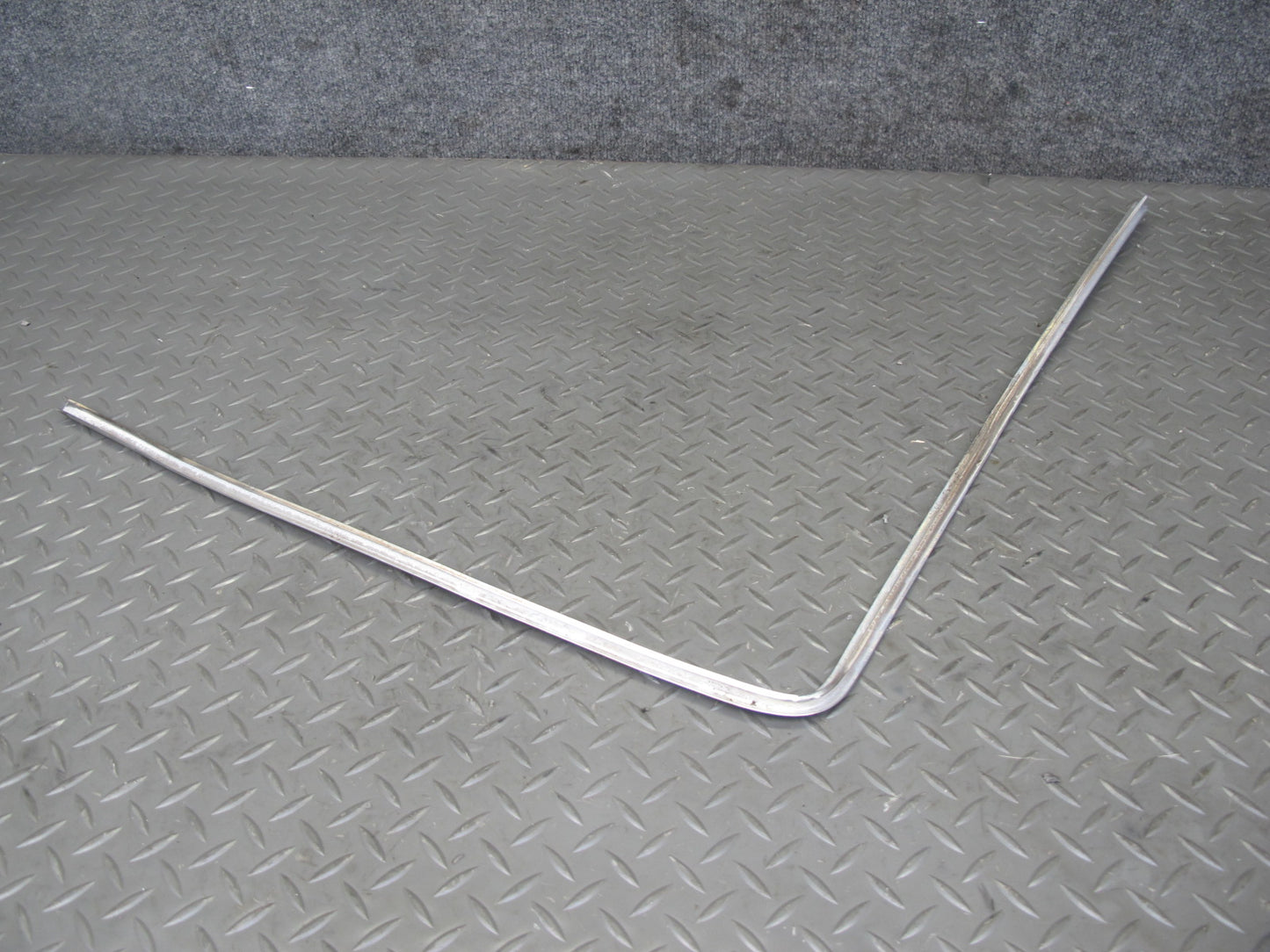 77-85 Mercedes W123 Front Windshield Exterior A Pillar Chrome Trim Molding Set