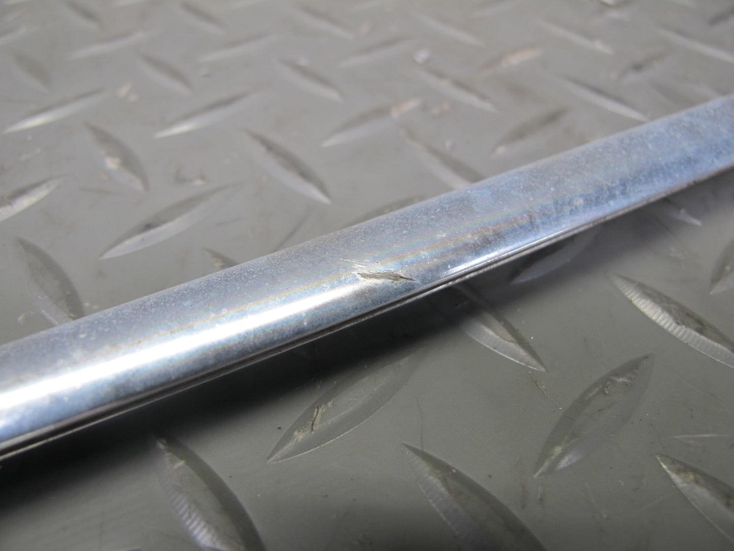 77-85 Mercedes W123 Front Windshield Exterior A Pillar Chrome Trim Molding Set
