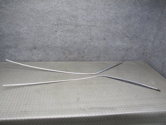 77-85 Mercedes W123 Sedan Left & Right Door Upper Roof Chrome Trim Molding Set