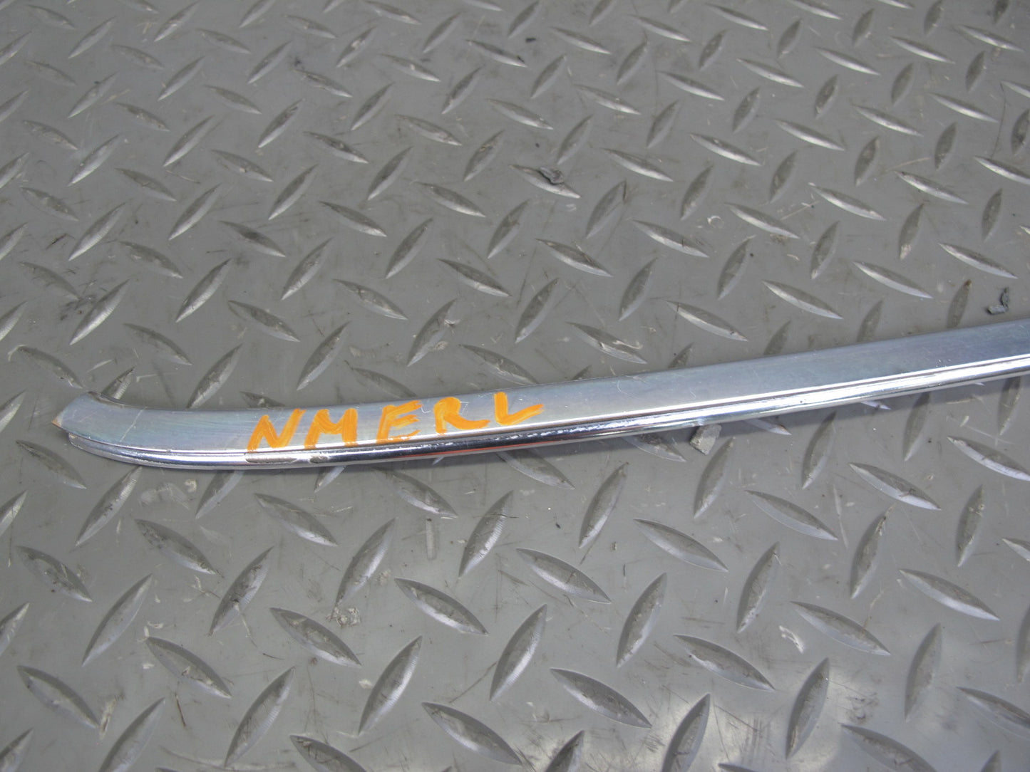 77-85 Mercedes W123 Sedan Front & Rear Left Door Chrome Trim Molding Set OEM