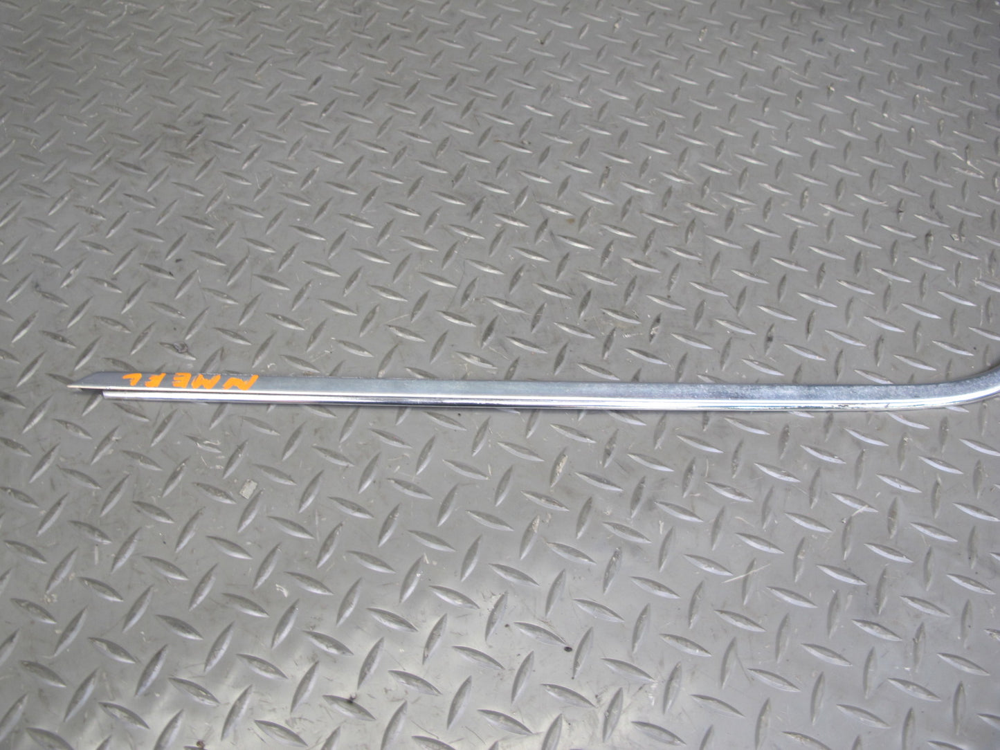 77-85 Mercedes W123 Sedan Front & Rear Left Door Chrome Trim Molding Set OEM