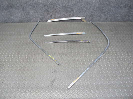 77-85 Mercedes W123 Sedan Front & Rear Right Door Chrome Trim Molding Set OEM