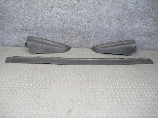 77-85 Mercedes W123 Sedan Set of 3 Rear Bumper Rubber Trim Cover OEM