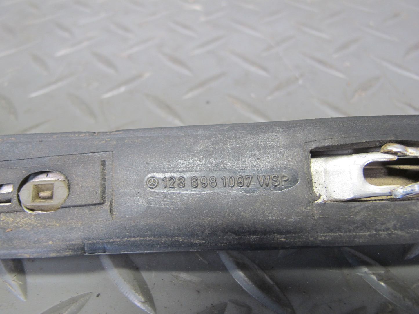 77-85 Mercedes W123 Sedan Set of 2 Rear Quarter C Pillar Trim Molding OEM