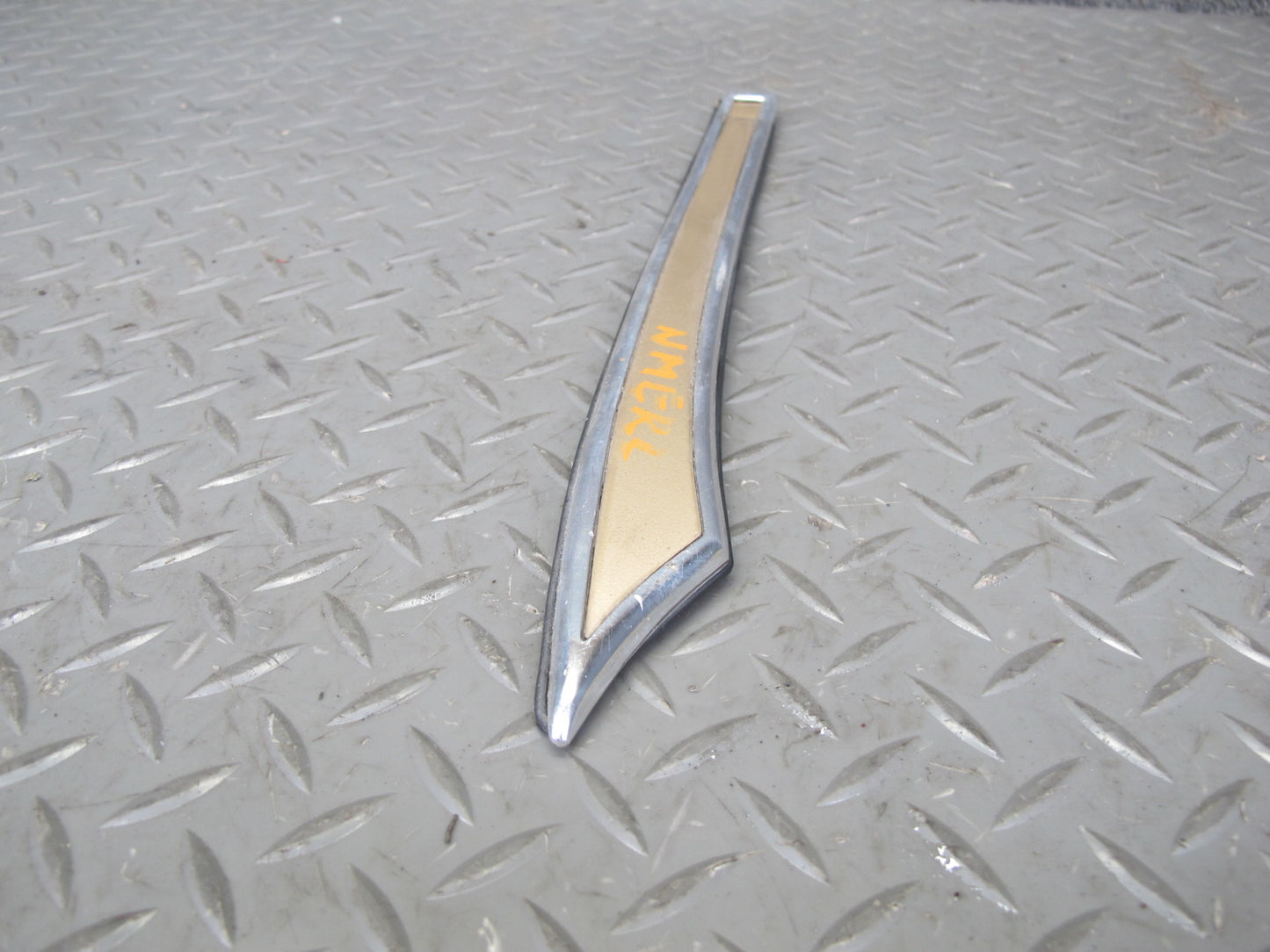 77-85 Mercedes W123 Sedan Set of 2 Rear Quarter C Pillar Trim Molding OEM