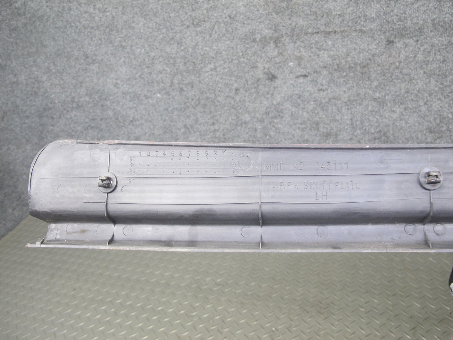 91-99 Dodge Stealth 3000GT Left & Right Door Scuff Sill Plate Trim Set OEM