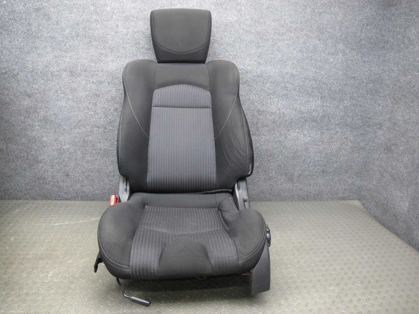 10-16 Nissan 370Z Z34 Convertible Base Front Left Right Cloth Seat Set Black OEM