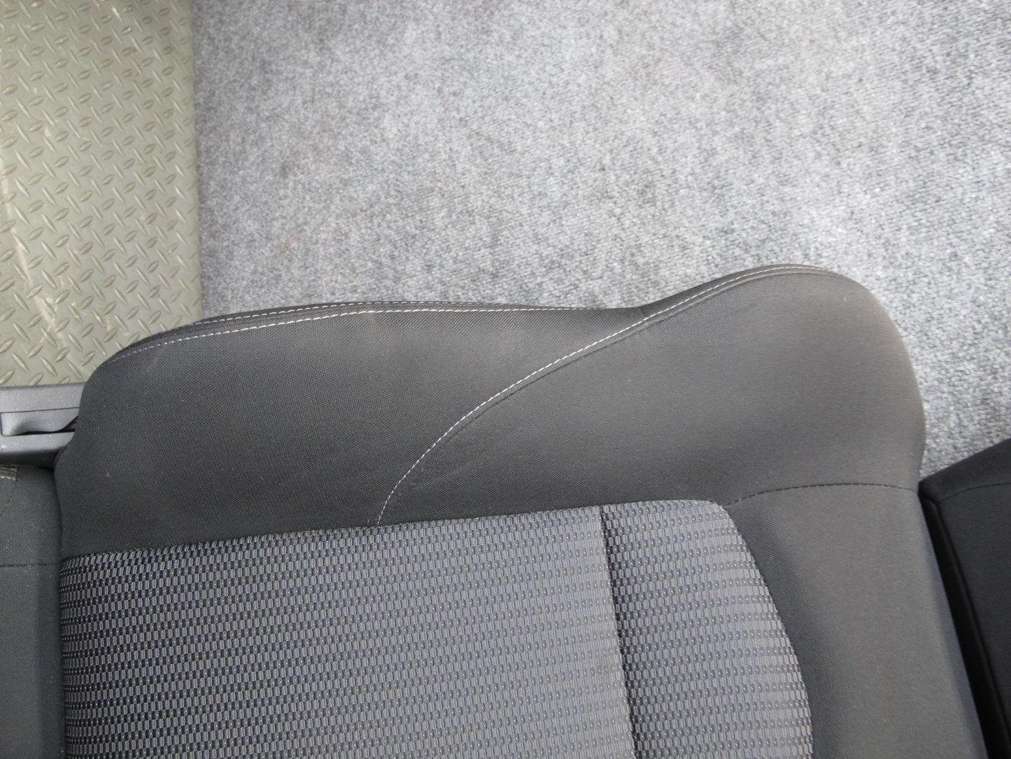 10-16 Nissan 370Z Z34 Convertible Base Front Left Right Cloth Seat Set Black OEM