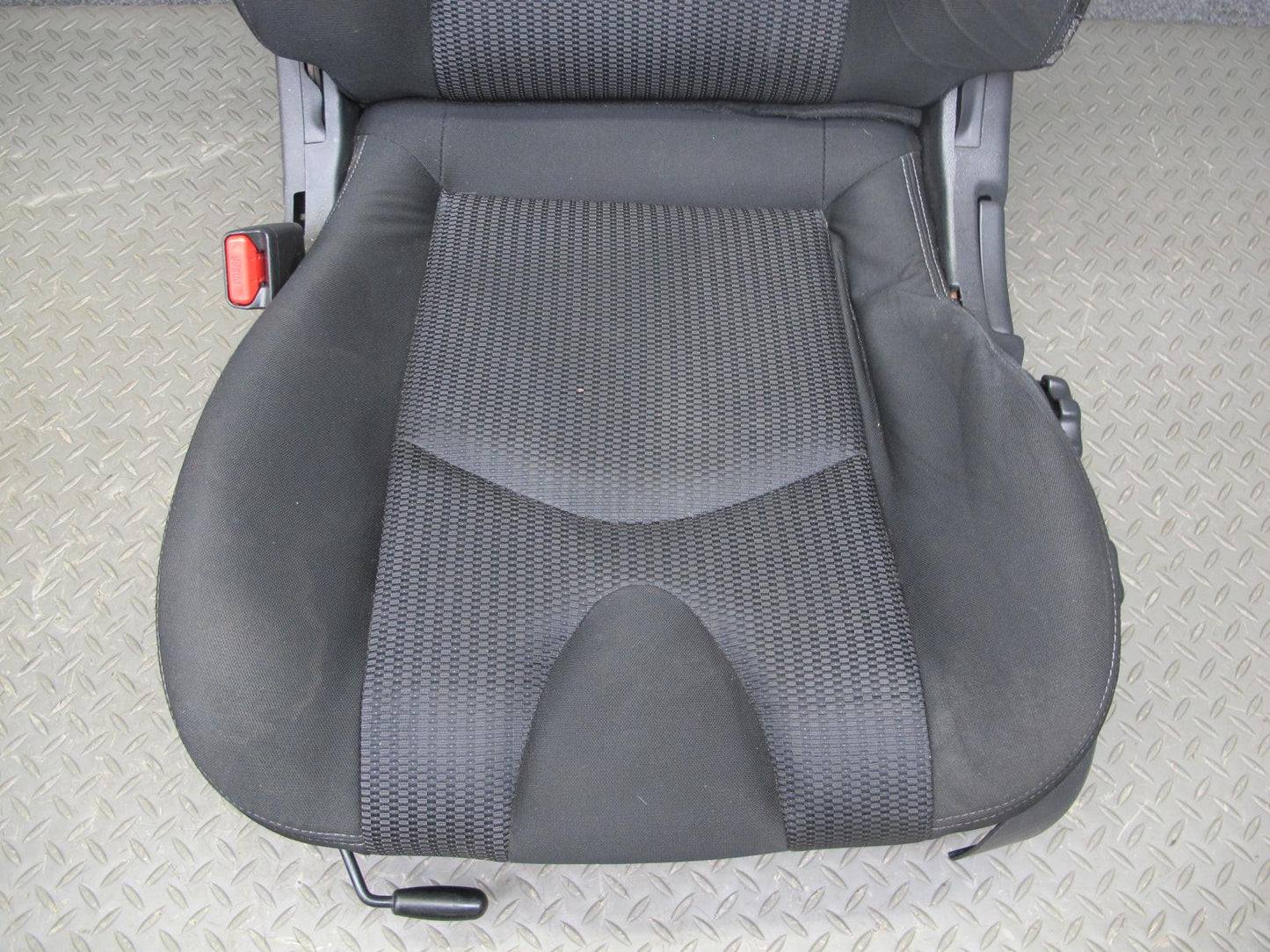 10-16 Nissan 370Z Z34 Convertible Base Front Left Right Cloth Seat Set Black OEM