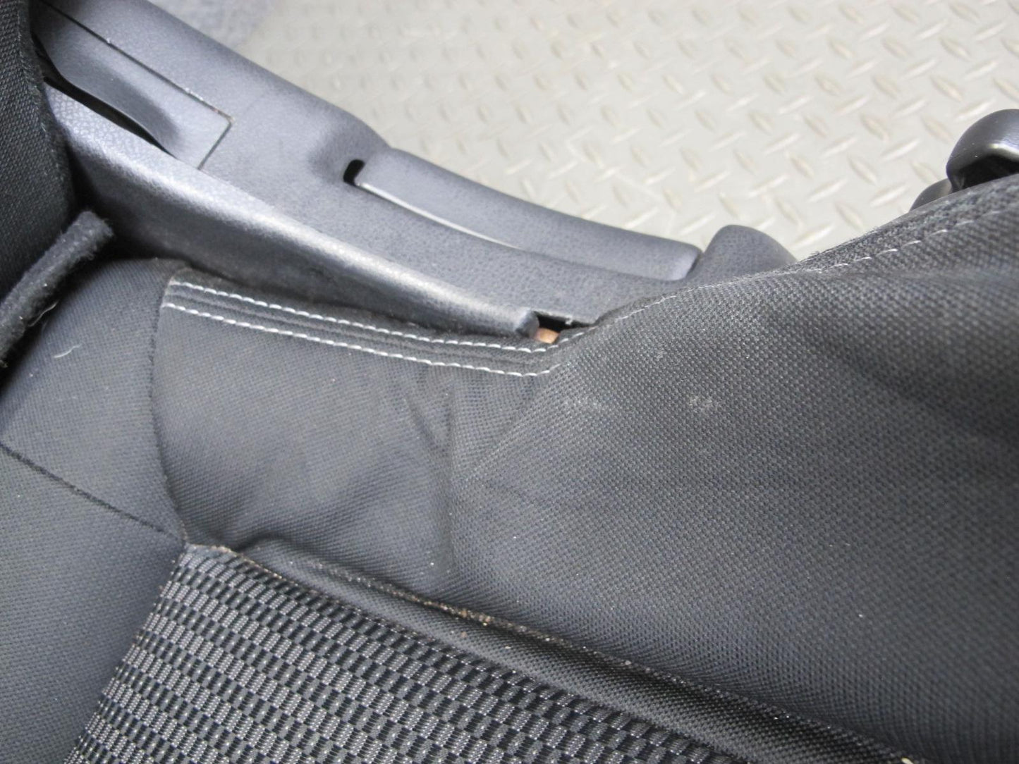 10-16 Nissan 370Z Z34 Convertible Base Front Left Right Cloth Seat Set Black OEM