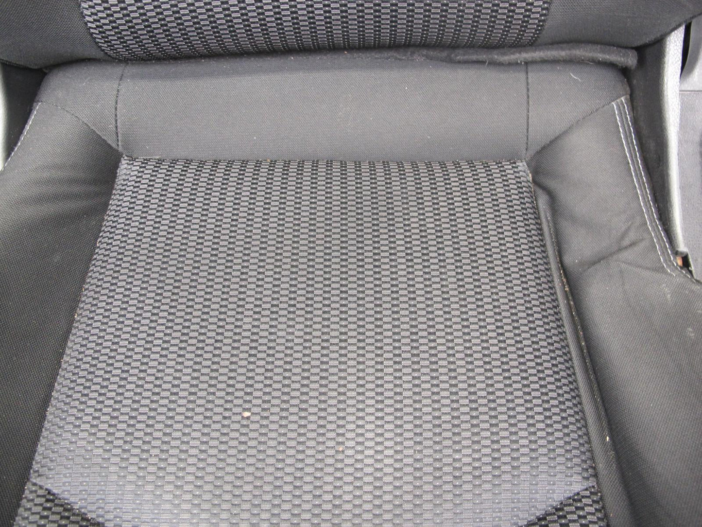 10-16 Nissan 370Z Z34 Convertible Base Front Left Right Cloth Seat Set Black OEM