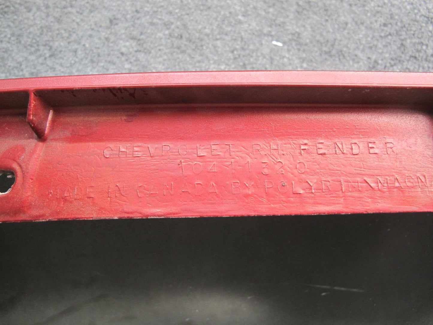 98-02 Chevrolet Camaro Z28 Front Right Fender Shell Cover Panel RED OEM