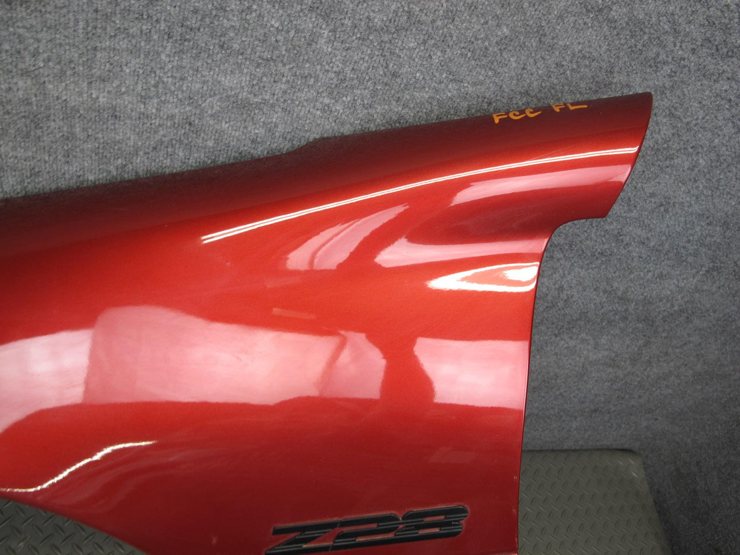 98-02 Chevrolet Camaro Z28 Front Left Fender Shell Cover Panel RED OEM