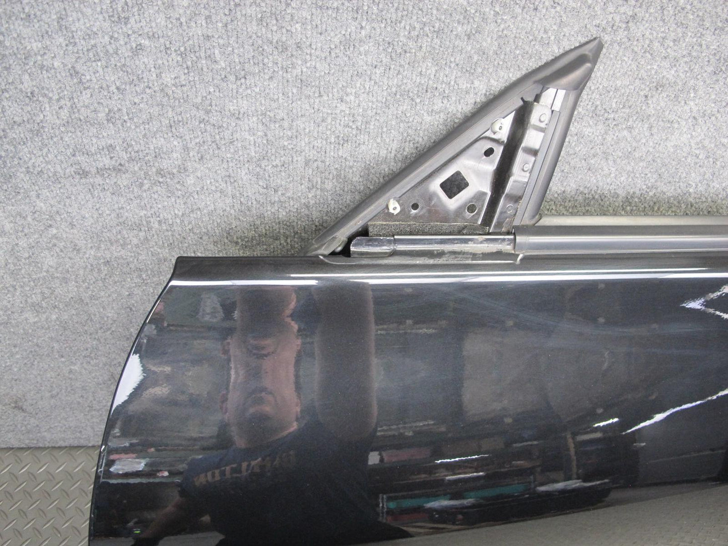 10-19 Nissan Z34 370Z Convertible Left Driver Door Shell Panel Black OEM