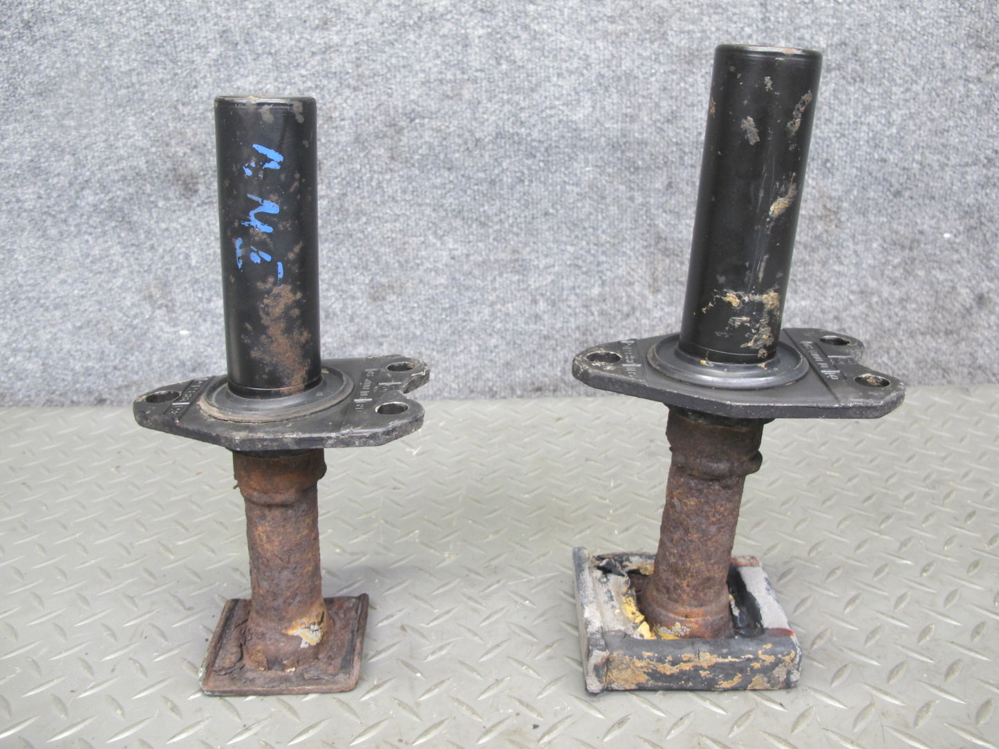 82-85 Mercedes W123 300D Set of 2 Rear Bumper Impact Crash Shock Absorber OEM