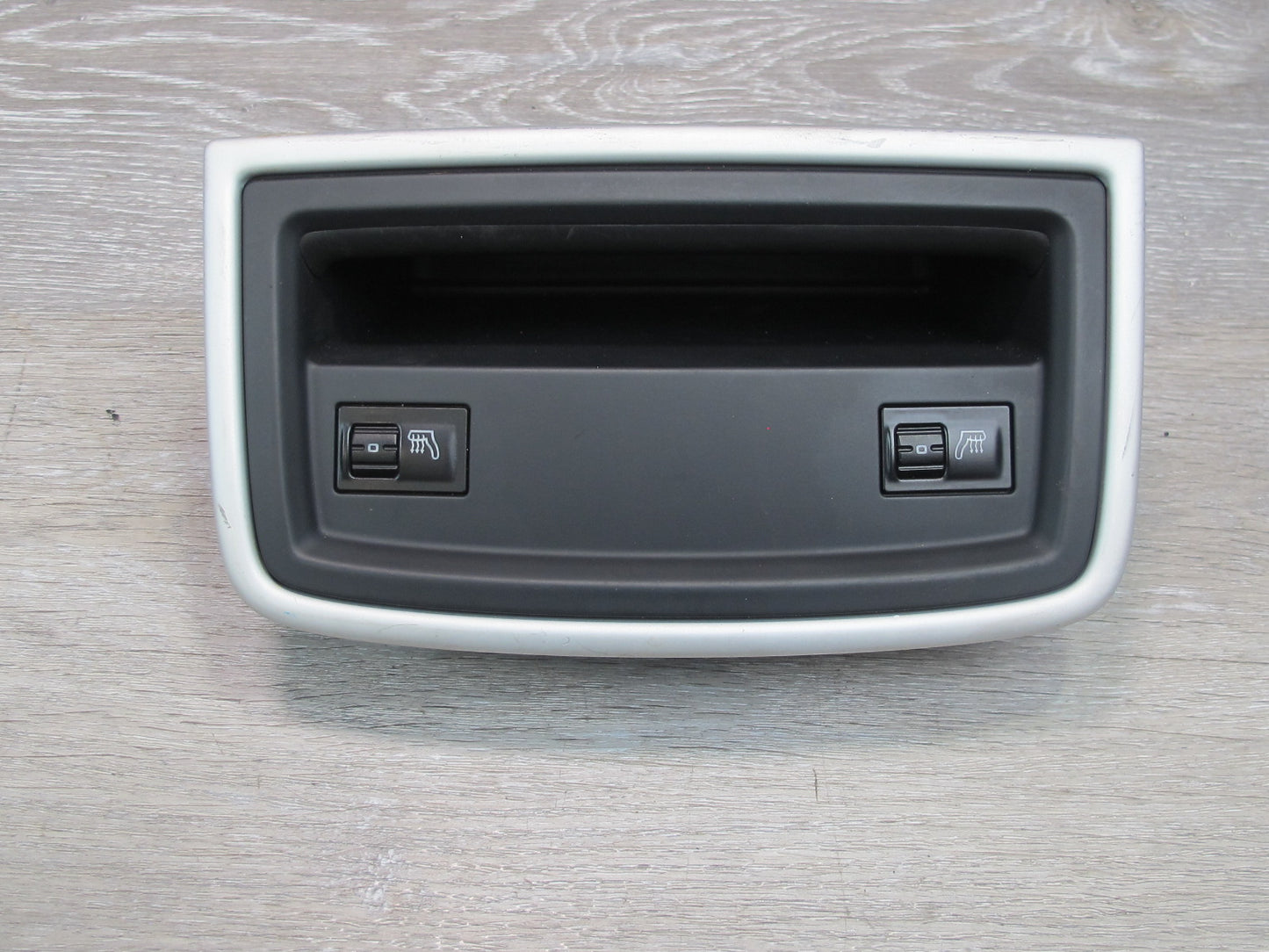 2003-2010 Porsche Cayenne 957 Rear Center Console Heated Seat Switch Tray Trim