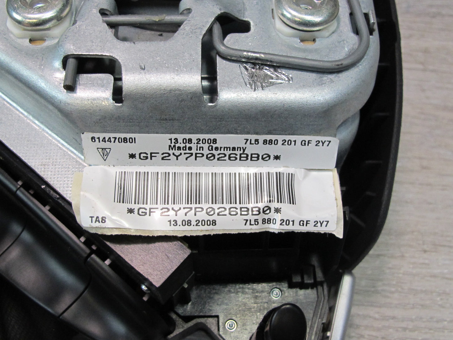 03-10 PORSCHE CAYENNE 955 957 FRONT LEFT DRIVER SIDE STEERING WHEEL SRS AIRBAG OEM