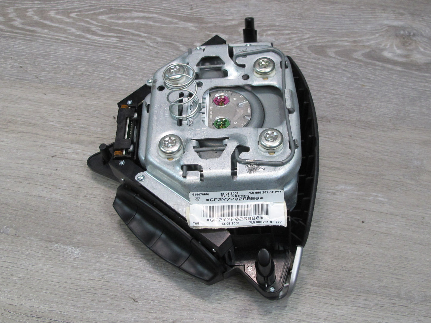 03-10 PORSCHE CAYENNE 955 957 FRONT LEFT DRIVER SIDE STEERING WHEEL SRS AIRBAG OEM