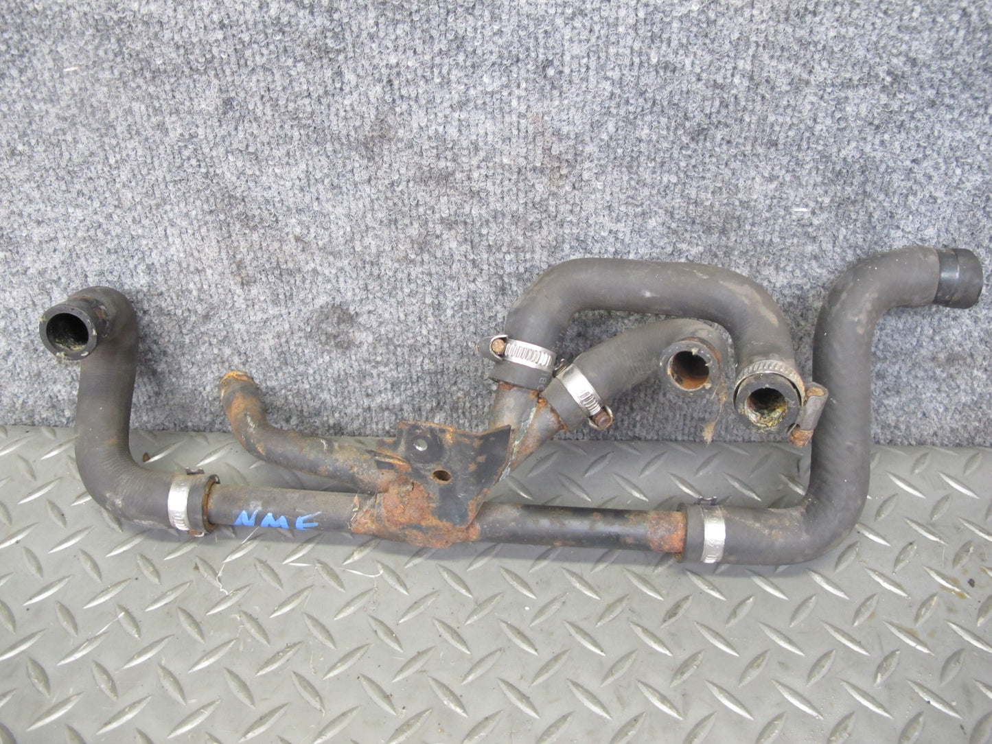 82-85 Mercedes W123 300D M617 617.952 Engine Cooling  Hose  Pipe Line Set OEM