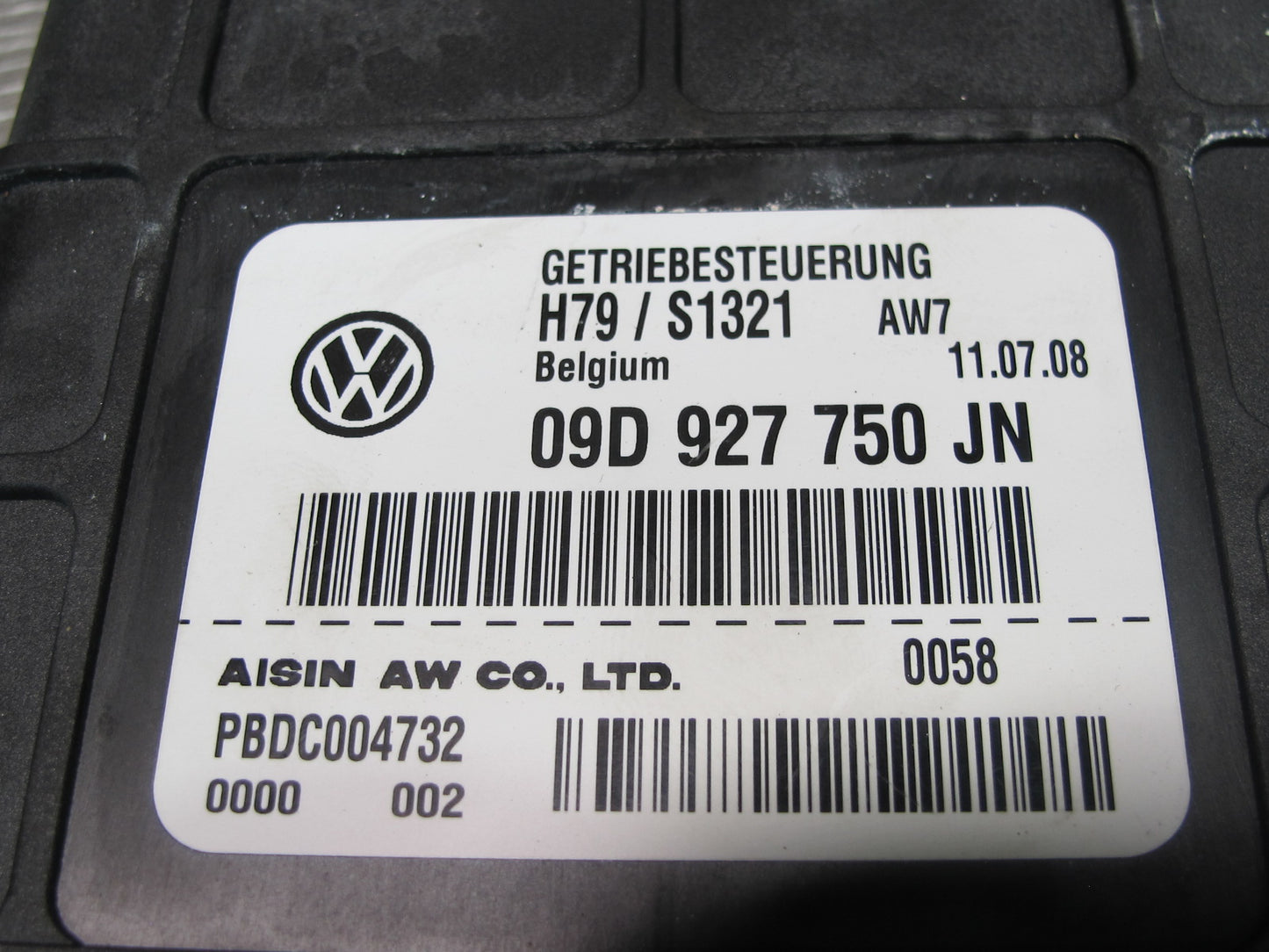 2008-2010 Porsche Cayenne 957 Transmission Control Module 09D927750JN