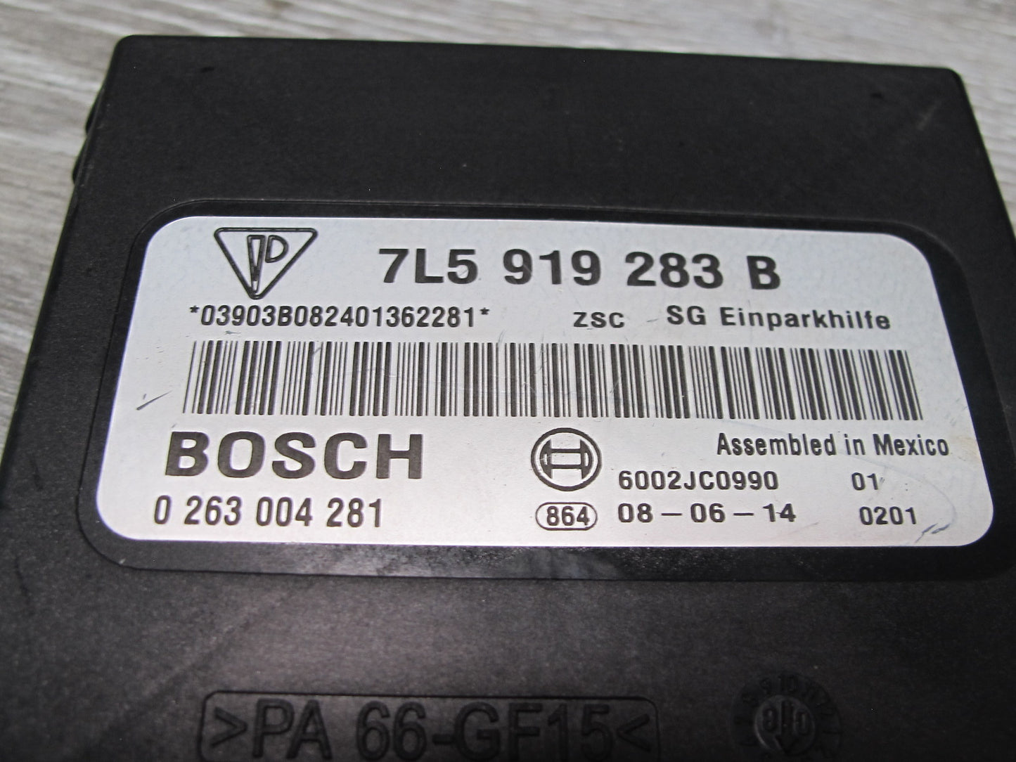 2008-2010 Porsche Cayenne 957 PDC Parking Distance Control Module 7L5919283B