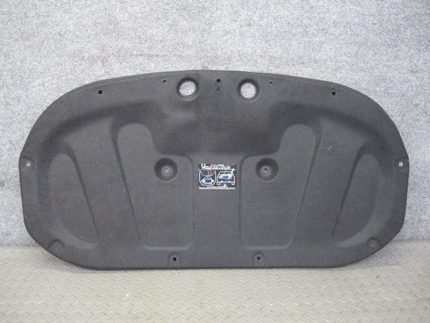10-19 Nissan 370Z Z34 Convertible Rear Trunk Trim Cover Panel 84966-1ET0A OEM