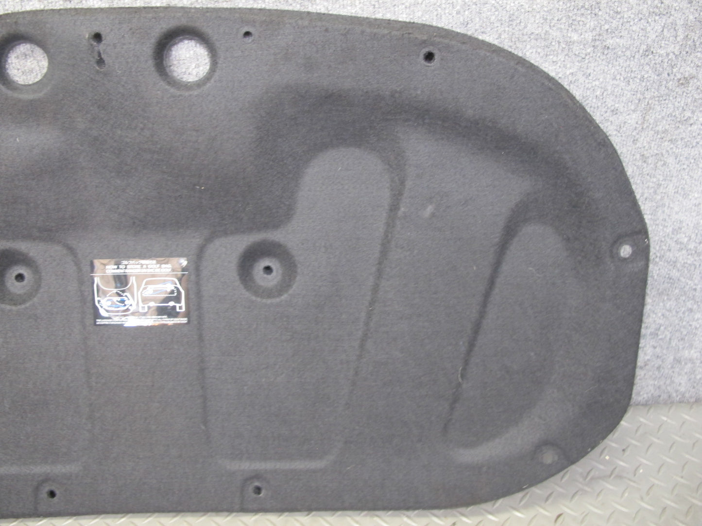 10-19 Nissan 370Z Z34 Convertible Rear Trunk Trim Cover Panel 84966-1ET0A OEM