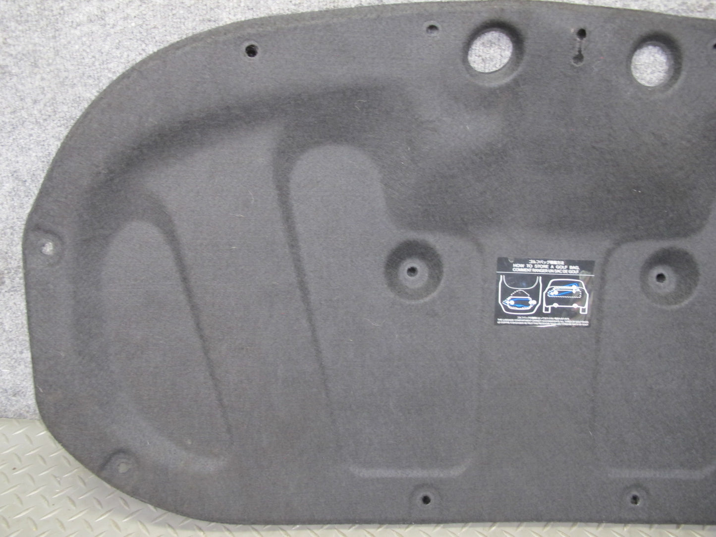 10-19 Nissan 370Z Z34 Convertible Rear Trunk Trim Cover Panel 84966-1ET0A OEM