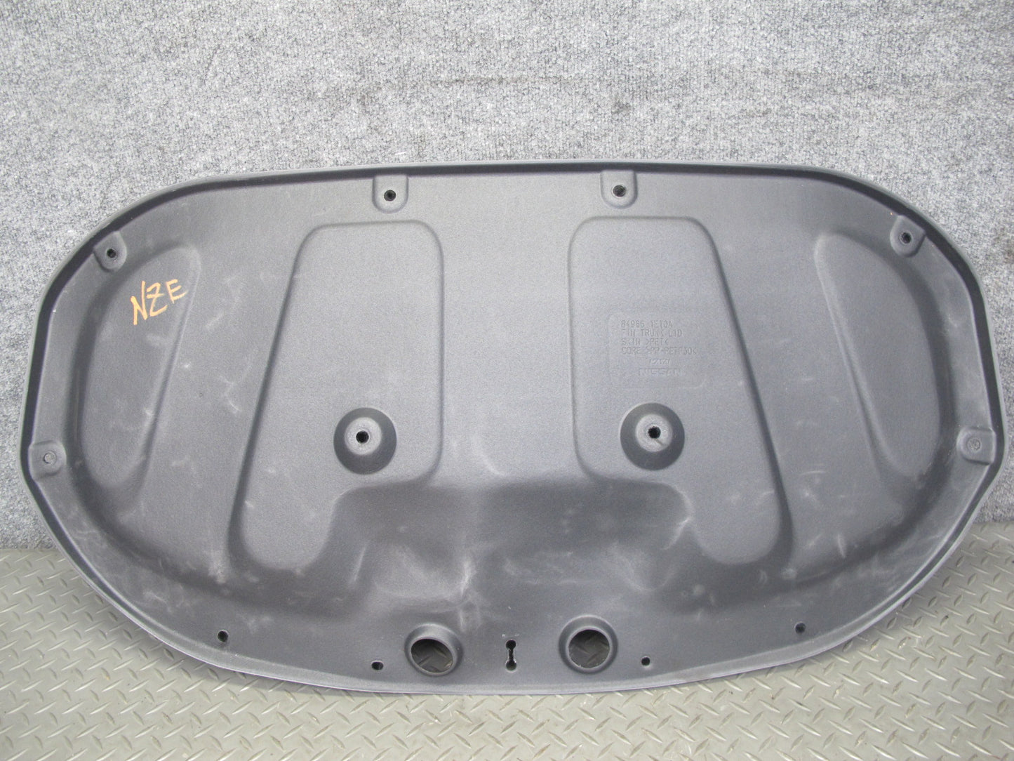 10-19 Nissan 370Z Z34 Convertible Rear Trunk Trim Cover Panel 84966-1ET0A OEM