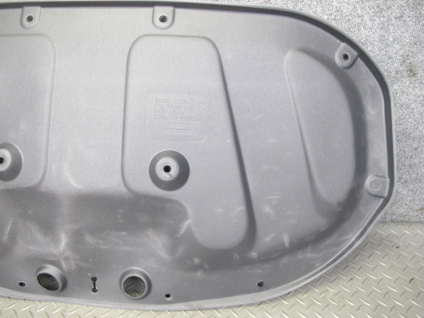 10-19 Nissan 370Z Z34 Convertible Rear Trunk Trim Cover Panel 84966-1ET0A OEM