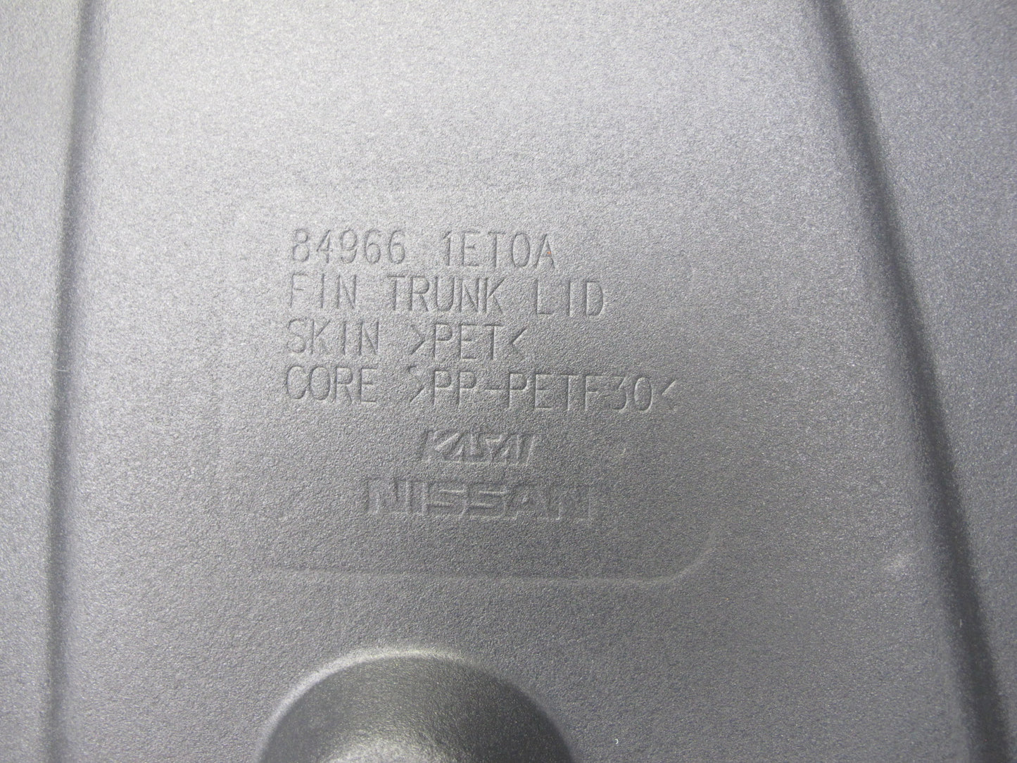 10-19 Nissan 370Z Z34 Convertible Rear Trunk Trim Cover Panel 84966-1ET0A OEM