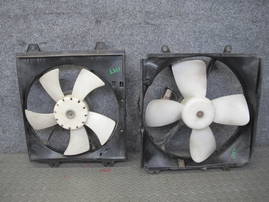 91-99 Dodge Stealth 6G72 Engine Radiator & A/C Condenser Fan & Shroud Set OEM