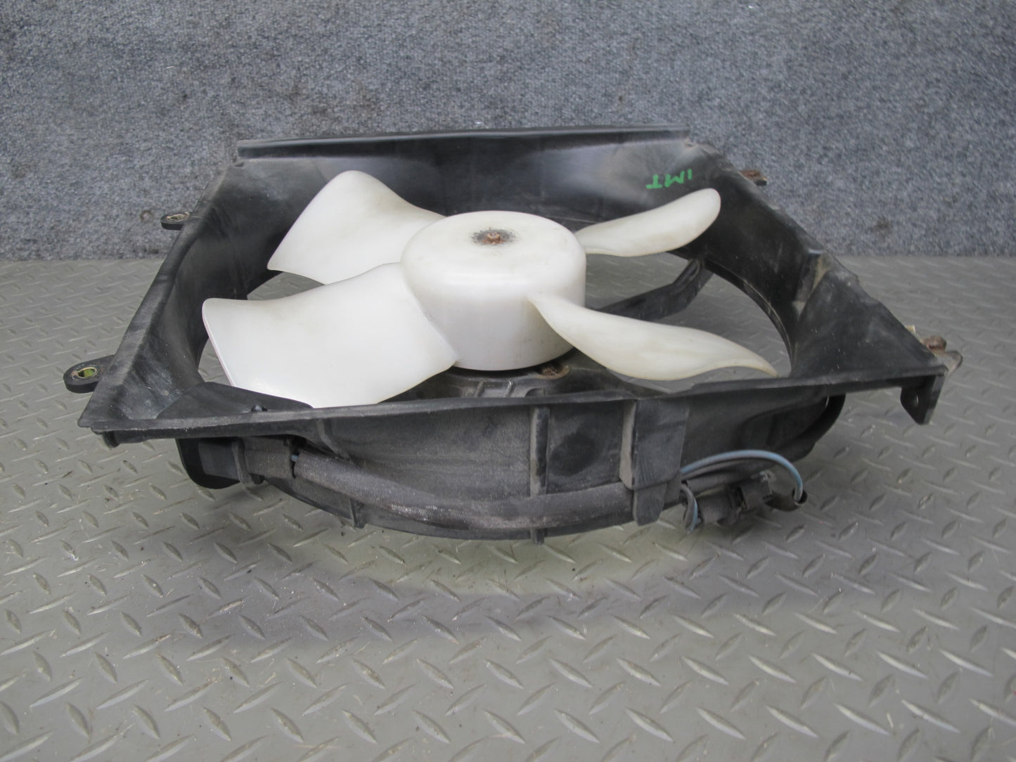 91-99 Dodge Stealth 6G72 Engine Radiator & A/C Condenser Fan & Shroud Set OEM