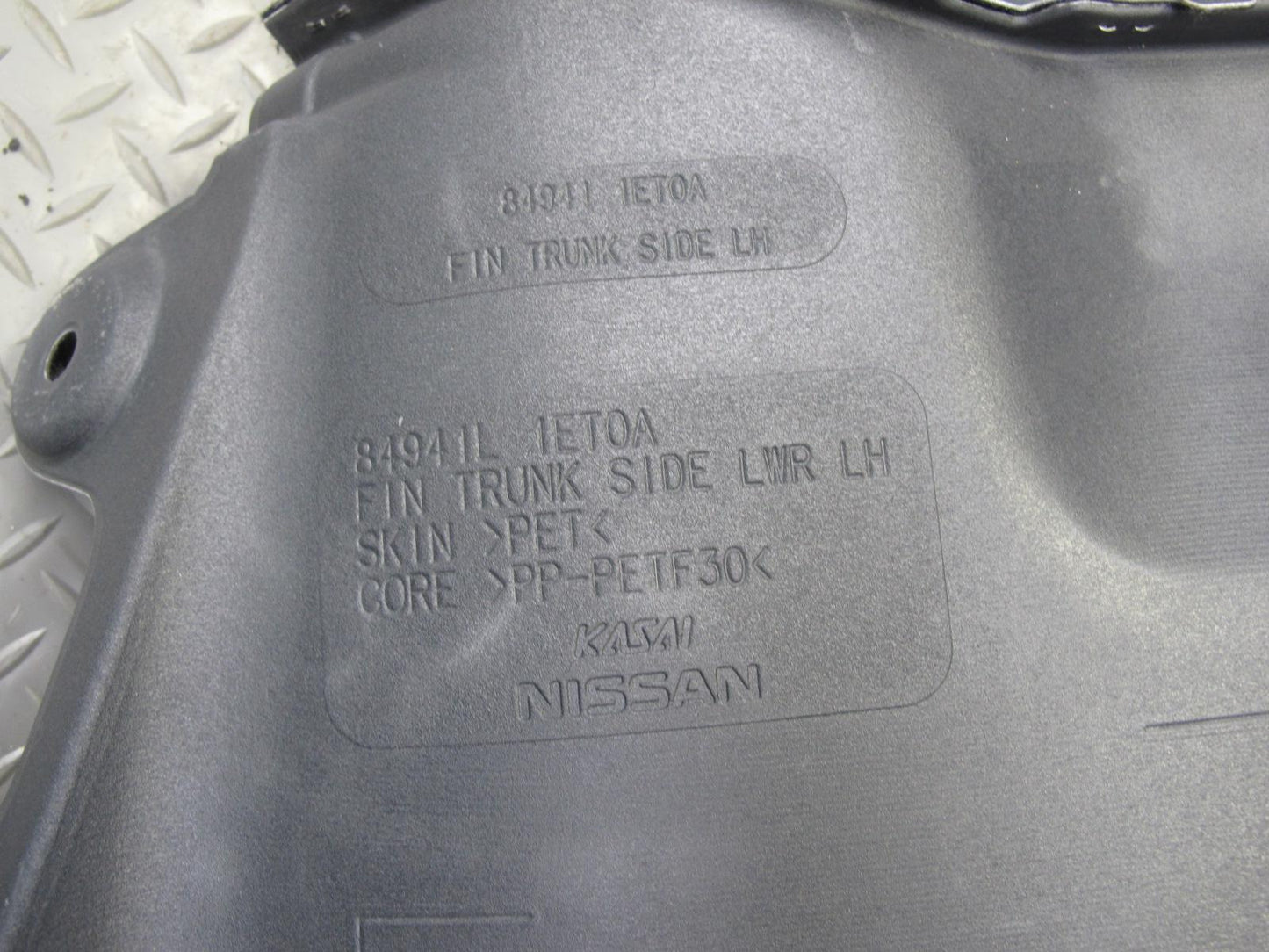 10-19 Nissan 370Z Z34 Convertible Rear Left Trunk Trim Cover 84941-1ET0A OEM