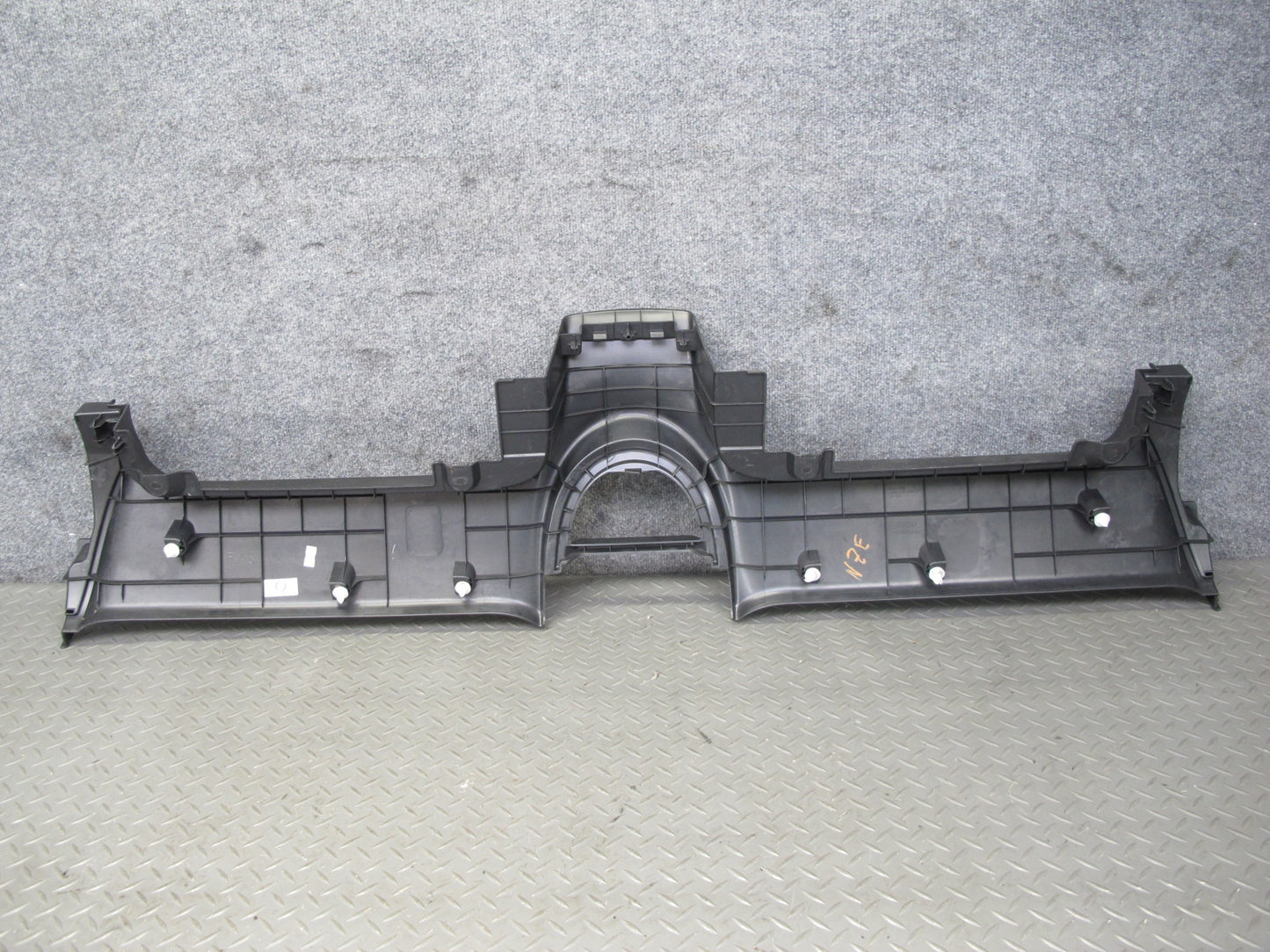 10-19 Nissan 370Z Z34 Convertible Rear Console Deck Trim Cover Panel Black OEM