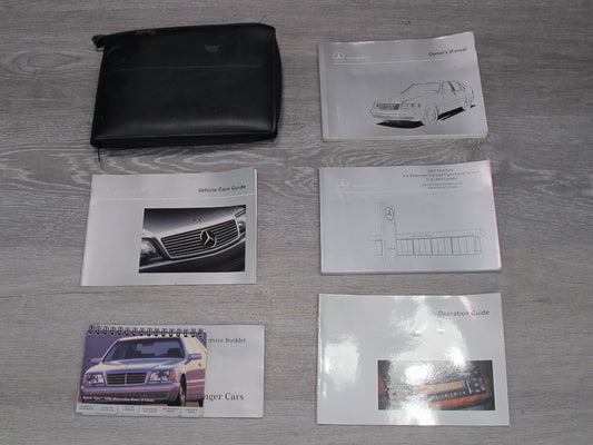 1998 Mercedes W140 S-class User Owner Operator Guide Manual Book Set Case OEM