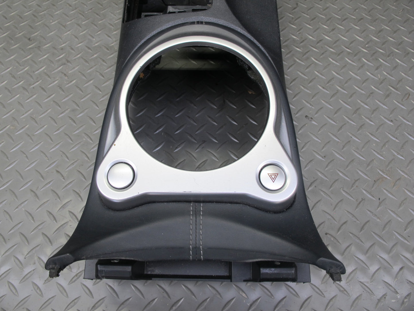 10-14 Nissan 370Z Z34 A/T Front Center Console Trim Cover Panel Black OEM