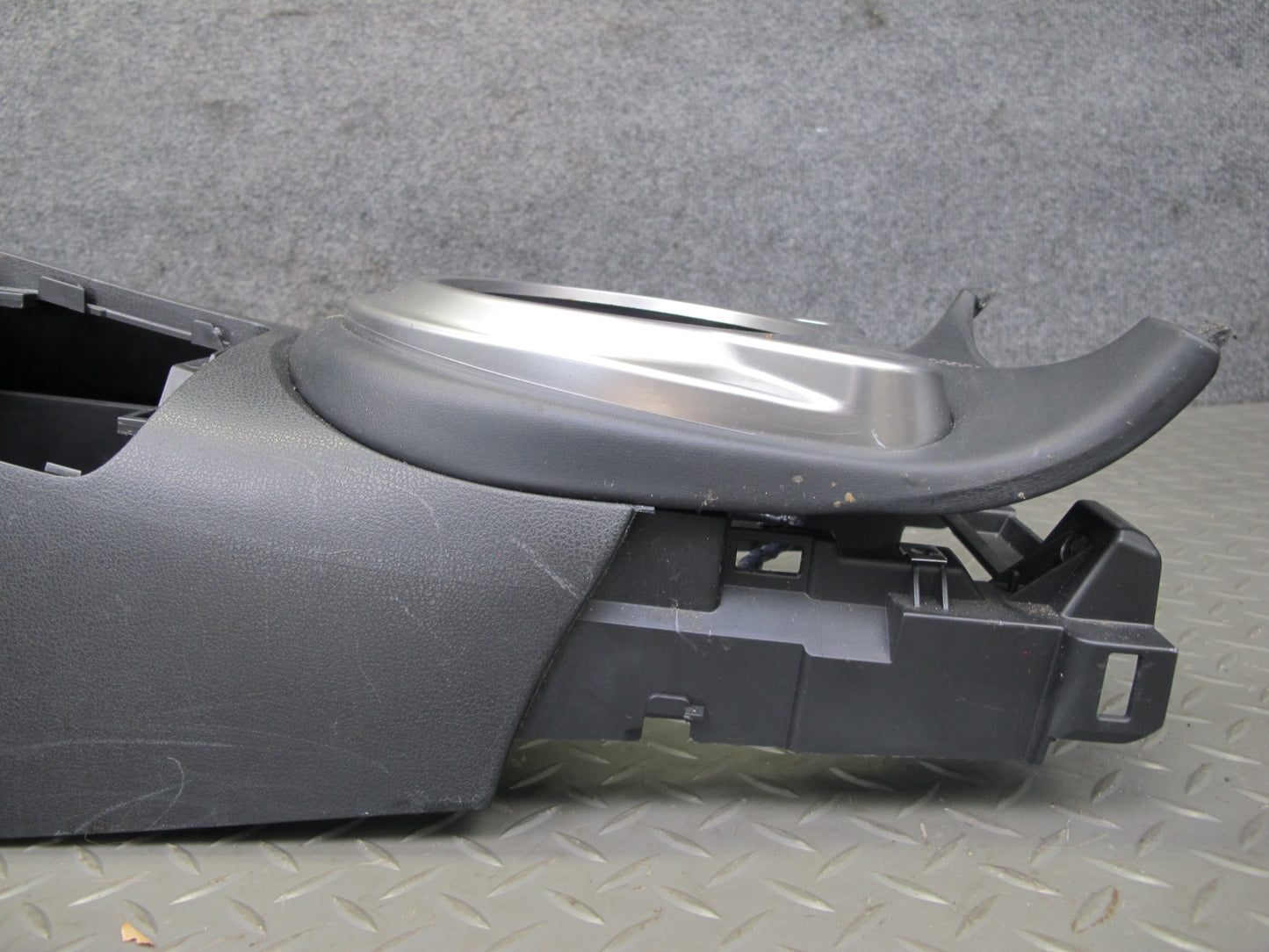 10-14 Nissan 370Z Z34 A/T Front Center Console Trim Cover Panel Black OEM